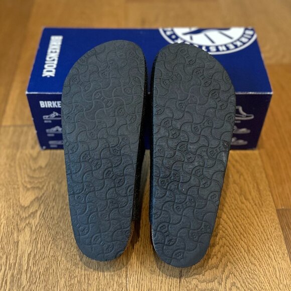 Birkenstock Amsterdams BS Anthracite Felt Slipper Clogs (Anthracite Grey) - Picture 12 of 16